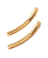 Marble x Metal Curved Clips (Set of 2)