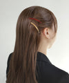 Marble x Metal Curved Clips (Set of 2)