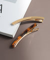 Marble x Metal Curved Clips (Set of 2)