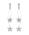 Dangling petite flower earrings
