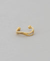 Beaded and Wave Ear Cuffs (Set of 2)