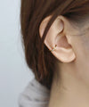Beaded and Wave Ear Cuffs (Set of 2)