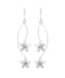 Dangling petite flower earrings