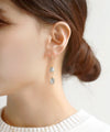 Clear Flower Earrings
