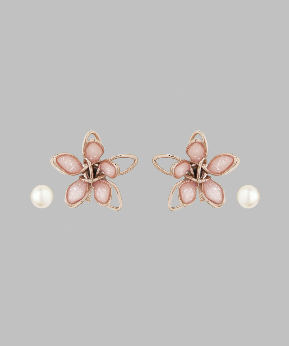 ANEMONE】プチフラワー×プチパールピアス[2ペアセット]｜SANPO ONLINE