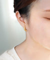 Curved Line Metal Earrings