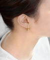 Curved Line Metal Earrings