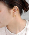 Curved Line Metal Earrings
