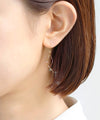 天然石×ツイストラインフックピアス