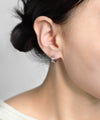 ビジューフープピアス