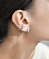 ビジューフープピアス