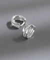 ビジューフープピアス
