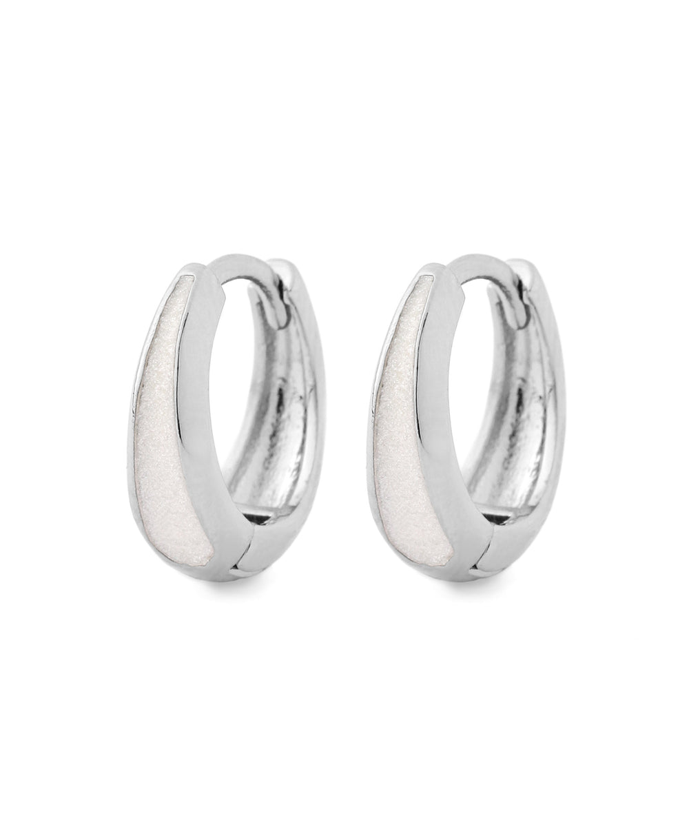 ANEMONE】モノトーンラインメタルフープピアス｜アネモネ・シエナロゼ