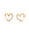 Pearl x Bijou Heart Earrings