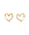 Pearl x Bijou Heart Earrings