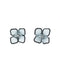 Clear color flower earrings