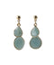 Shiny double plate earrings