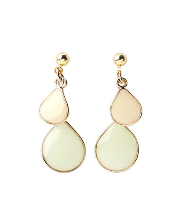 つやつやダブルプレートのピアス