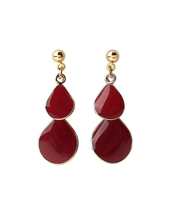 つやつやダブルプレートのピアス