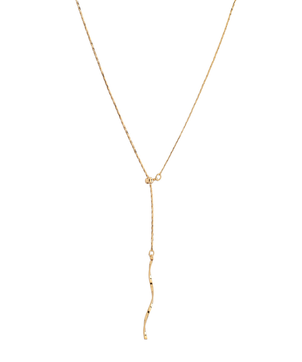 アクセサリー OMI ANEMONE】ツイストメタルバーY字ネックレス｜アネモネ・シエナロゼ