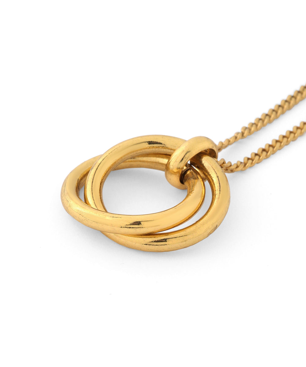 ANEMONE】【ステンレス】ダブルサークルネックレス｜アネモネ