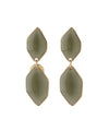 Shiny double hexagon mini earrings