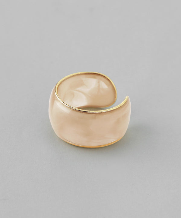 クリアマーブルワイドイヤーカフ