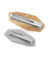 Nuanced color polygon plate hair clips (set of 2)