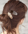 Nuanced color polygon plate hair clips (set of 2)