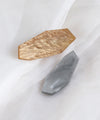 Nuanced color polygon plate hair clips (set of 2)