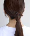 シックカラーリボンヘアクリップ