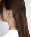シックカラーリボンヘアクリップ