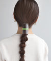 Clear Plate Slit Ponytail (Set of 2 Hair Ties)