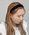 Lame velour wide headband