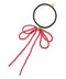 Beaded ribbon hair tie