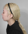 Leather-like slim headband