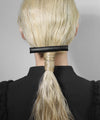 Leather-look barrette