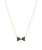 Jeweled ribbon necklace