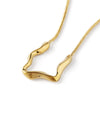 Nuanced metal snake chain necklace
