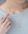 Nuanced metal snake chain necklace