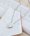 Nuanced metal snake chain necklace