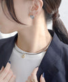 Combination color metal choker