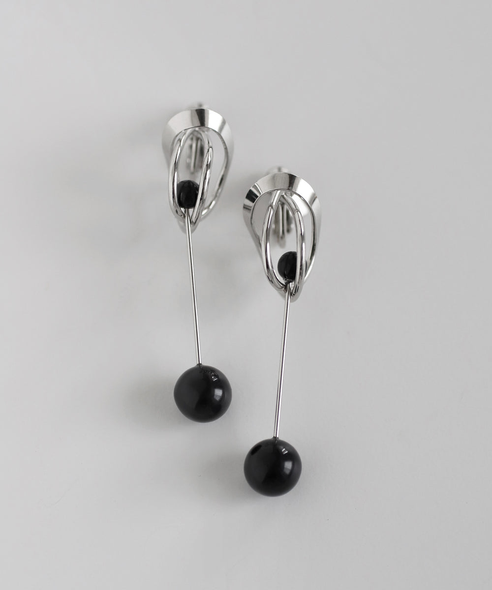 mimi33】スイングスフィアイヤリング[Ownideal]｜アネモネ