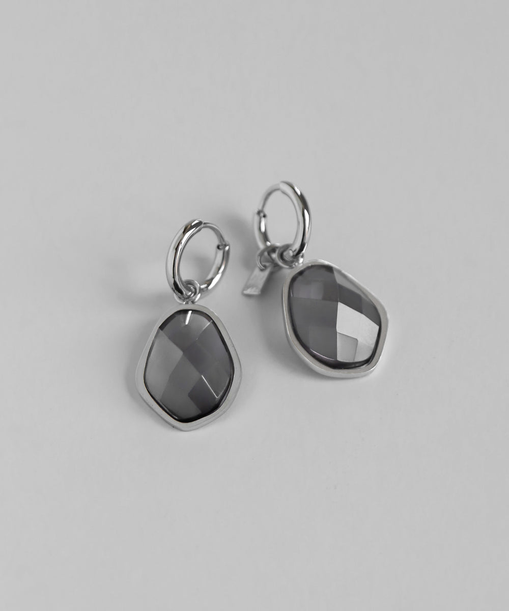 mimi33】カラーストーンフープピアス[ステンレス] [Ownideal