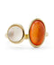 Colored stone fork ring