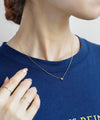 Pearl and flower necklace