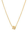 Pearl and flower necklace