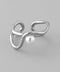 Pearl x Wave Line Ring
