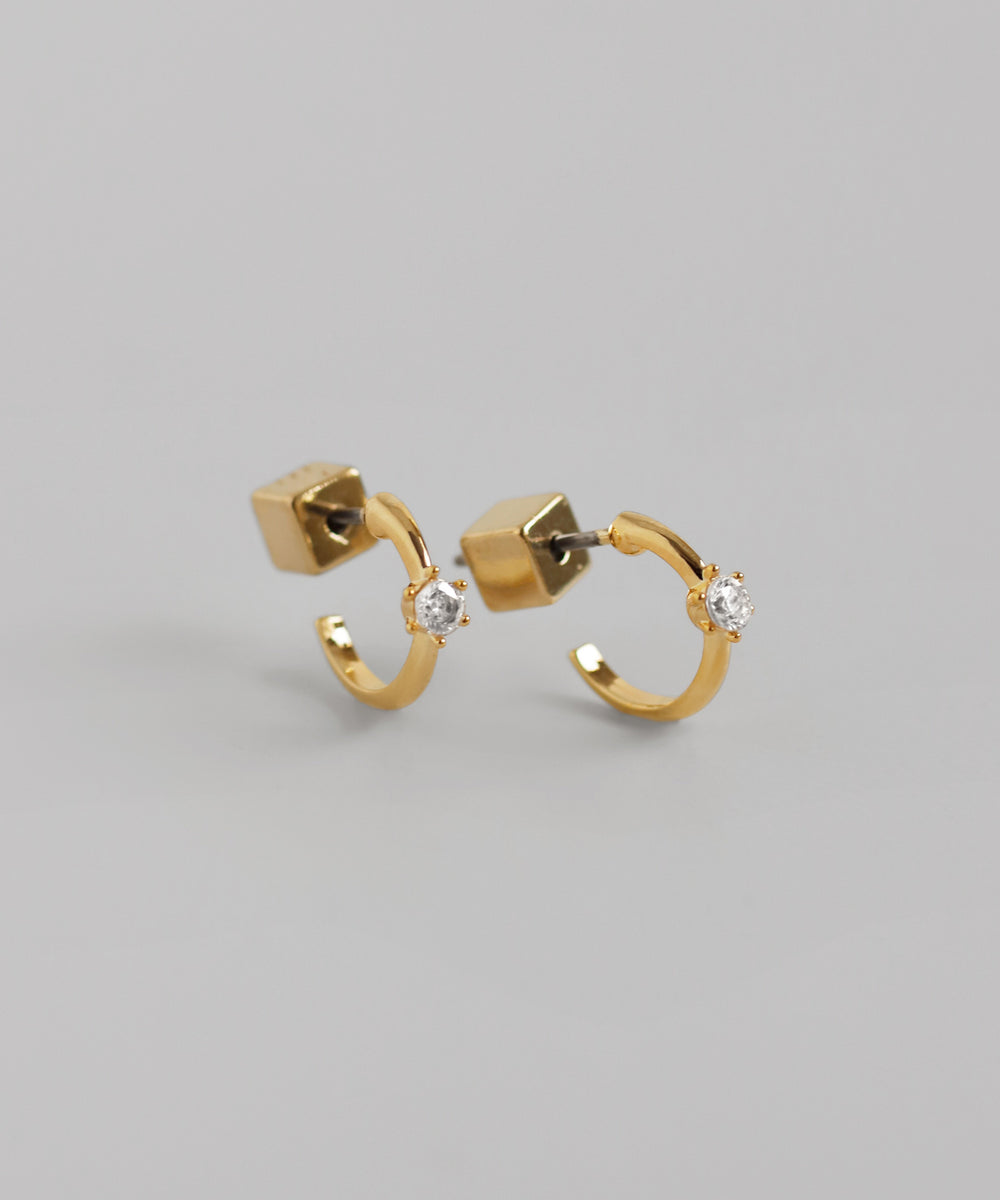 mimi33】ビジューフープピアス[Basic]｜アネモネ・シエナロゼ