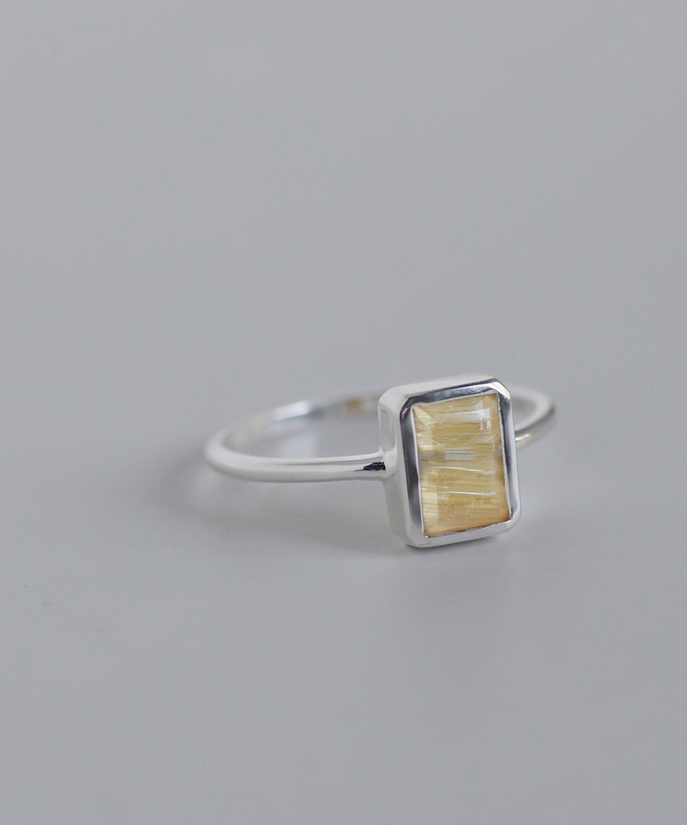 mimi33】天然石リング[Sheerchic]｜アネモネ・シエナロゼ